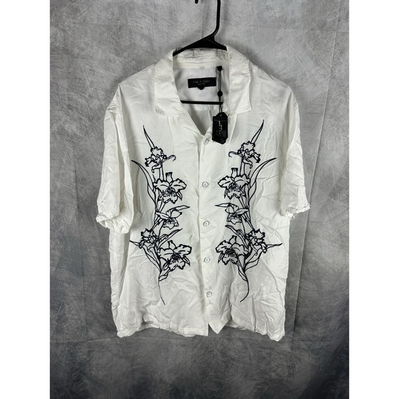 rag & bone Other - NEW - mens - RAG & BONE shirt - XL - VERY RESORT EMBROIDERED SHIRT - Aged White